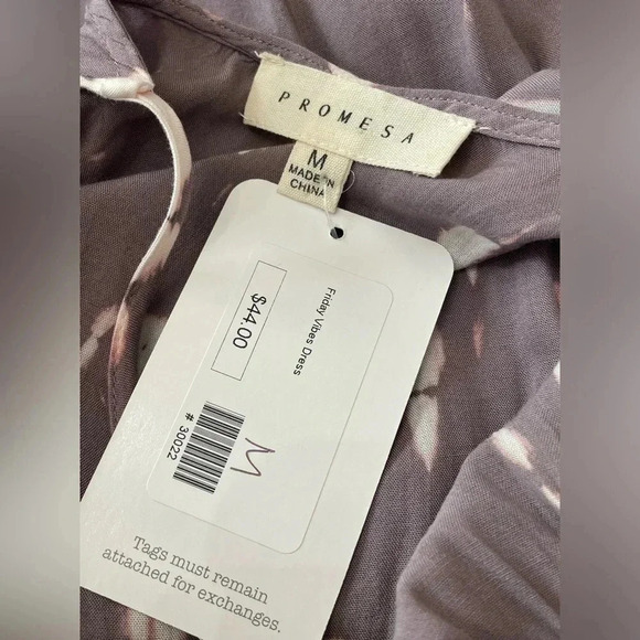 💜 PROMESA Trendy Tie Dye Romper Medium NWT - Picture 6 of 7